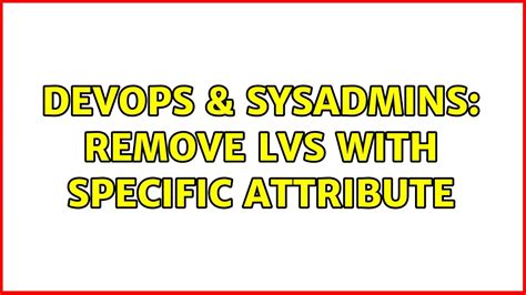 lvs attributes explained